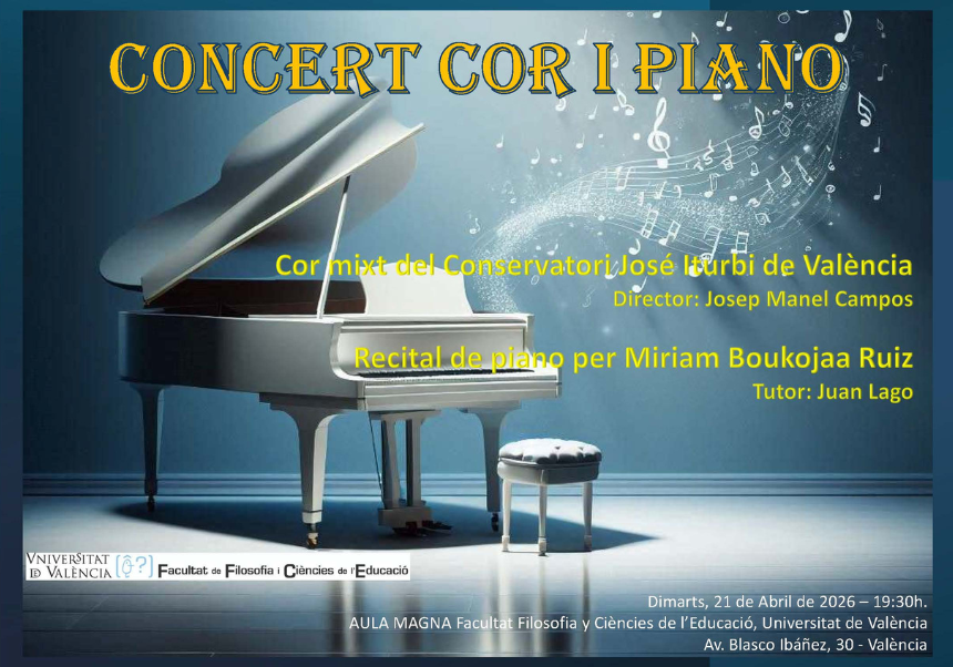 Cartell del concert de cor i piano